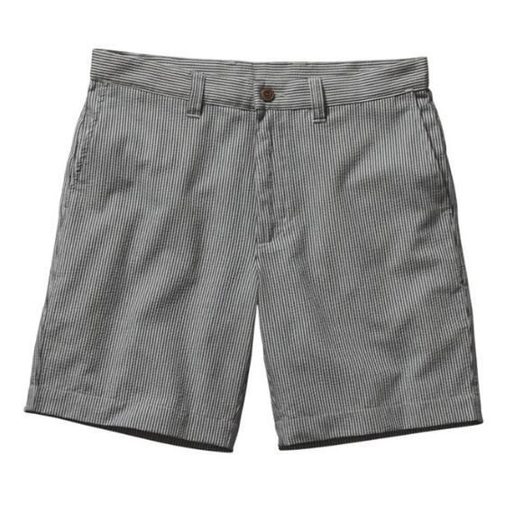 Men's Patagonia Cotton M's Puckerware Shorts Size 32 Black Grey - Picture 1 of 10
